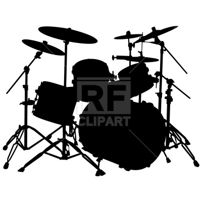 400x400 Drum Kit Silhouette Vector Image Of Objects Prague