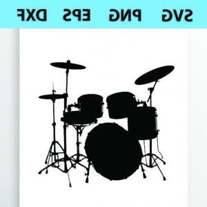 300x300 Drum Kit Silhouette Set Vector Hoodamathrun