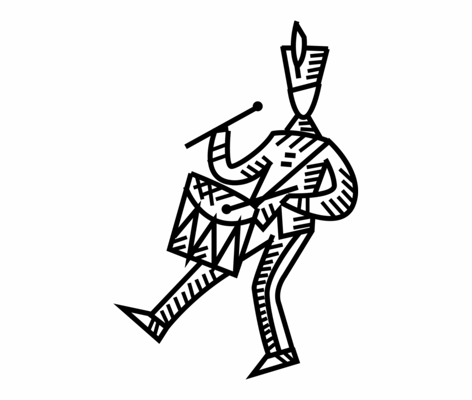 920x780 Vector Illustration Of Child's Toy Soldier Drum Major, Transparent