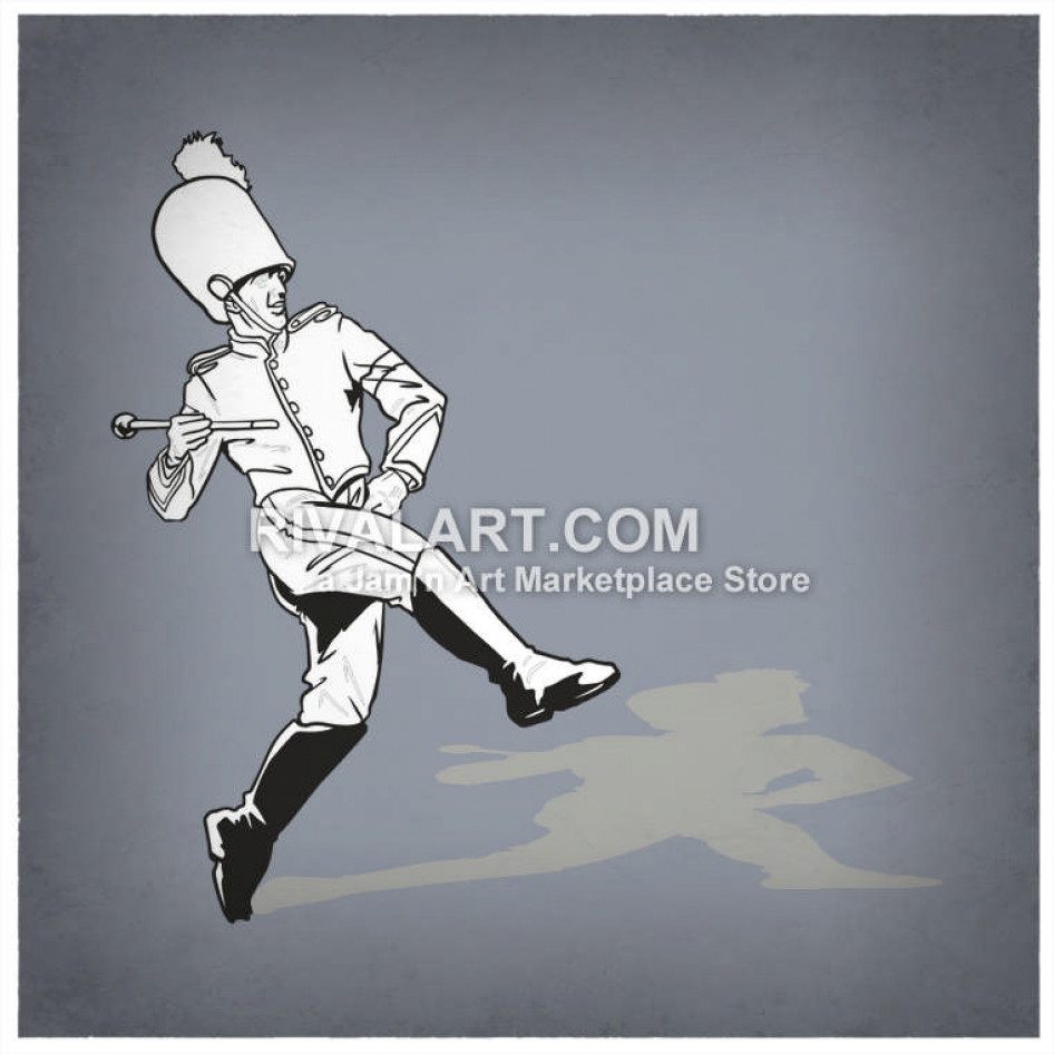 Drum Major Vector at Collection of Drum Major Vector