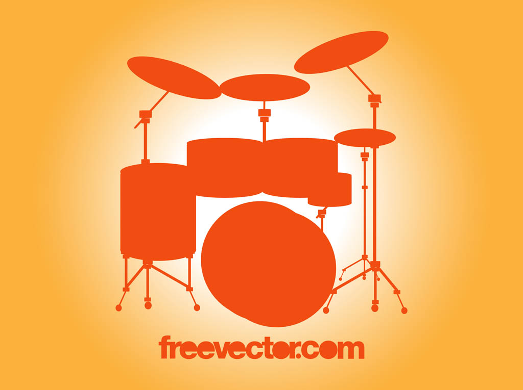 1024x765 Vector Drum Set Vector Art Graphics
