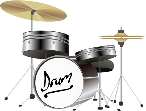 482x368 Vector Drum Kit Silhouette Free Vector Download