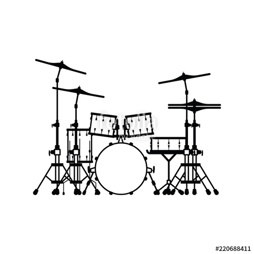 Drum Set Icon Stock Image And Royalty Free Vector 500x500 Drum Set Icon Stock Image And Royalty Free Vector