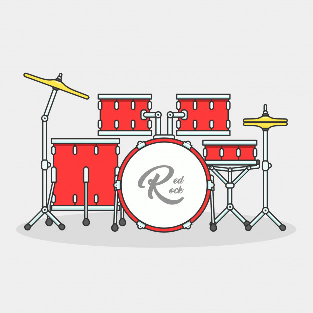 Drum Set Vector Graphic Flat Design Vector Premium Download 626x626 Drum Set Vector Graphic Flat Design Vector Premium Download