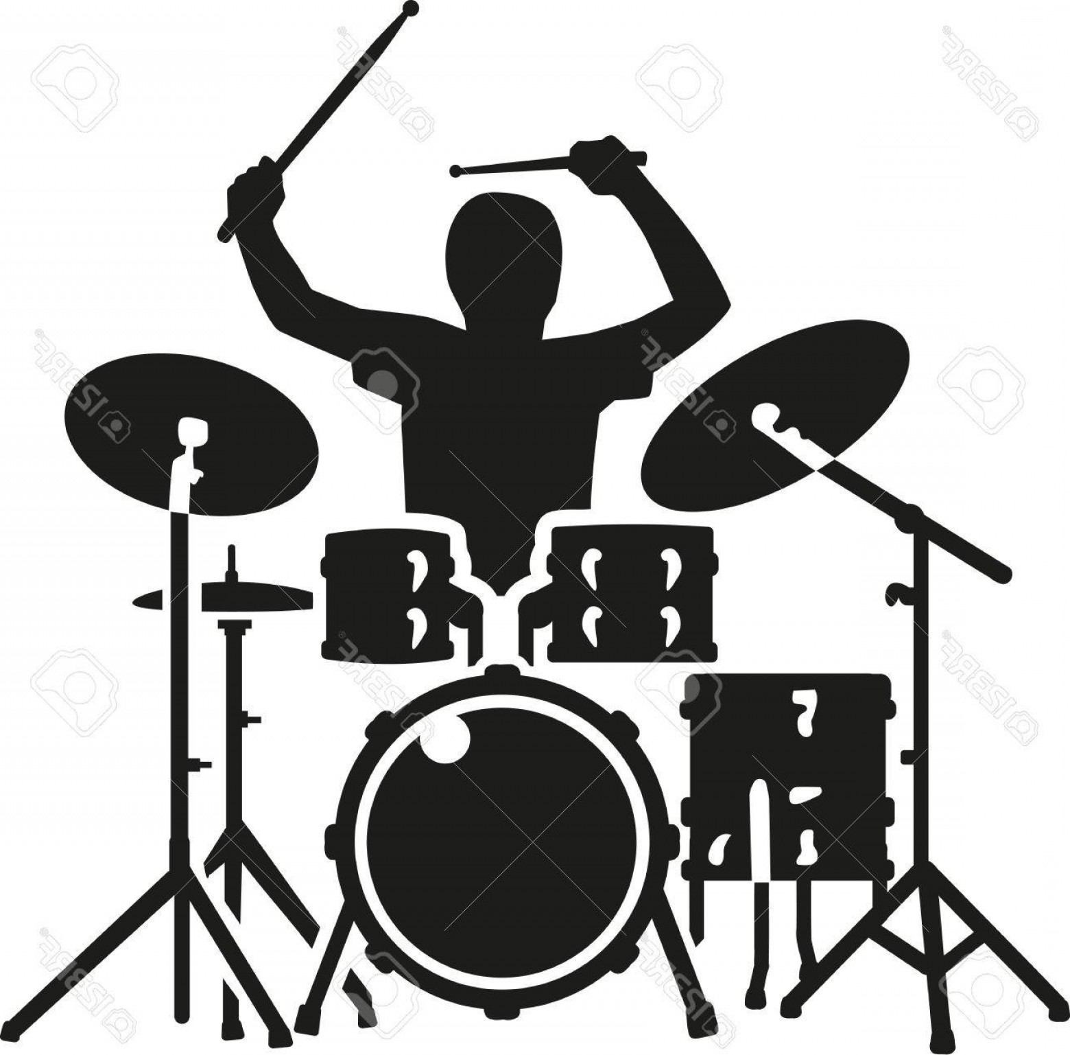 Photostock Vector Drum Kit With Drummer In Action Hoodamathrun 1560x1537 Photostock Vector Drum Kit With Drummer In Action Hoodamathrun