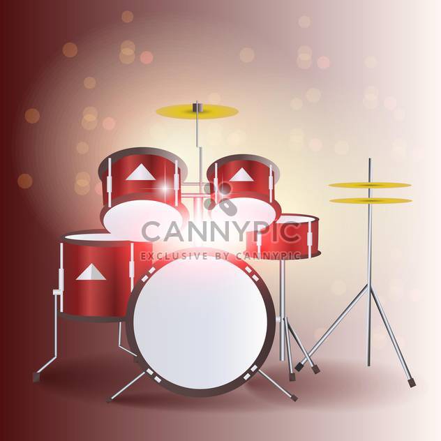 Red Drum Kit Vector Illustration Free Vector Download 632x632 Red Drum Kit Vector Illustration Free Vector Download