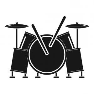 300x300 Musical Drums Icon Simple Style Vector Hoodamathrun