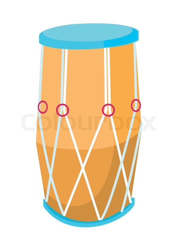 594x800 Traditional African Drum Big Ethnic Stock Vector Colourbox