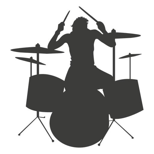 Drummer Silhouette Vector at Vectorified.com | Collection of Drummer ...