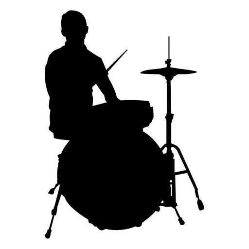 512x512 Drummer Silhouette Rock