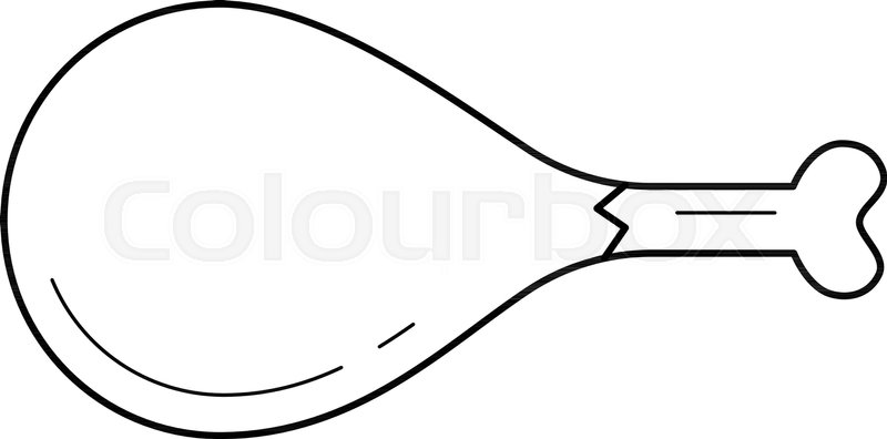 800x396 Drumstick Vector Line Icon Isolated On Stock Vector Colourbox