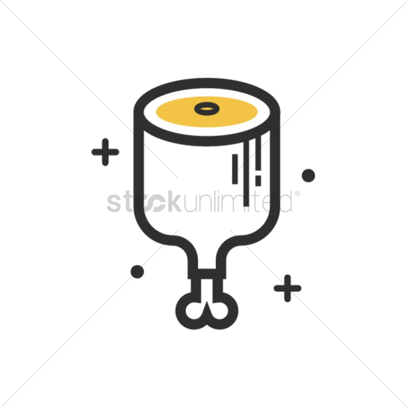1300x1300 Free Chicken Drumstick Vector Image