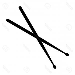 300x300 Doodle Classic Wooden Drum Drumsticks Vector Illustration Hand