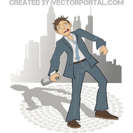 456x456 Free Drunk Man Vectors Clipart And Vector Graphics