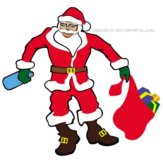 660x660 Free Santa Claus Drunk Vector Files, Vectors Graphics