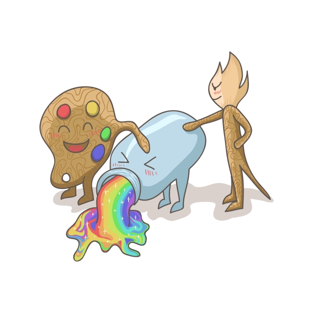 640x640 Art Best Friend Drunk Vector Illustration For Your Company