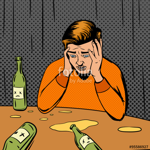 500x500 Comic Strip Man Drunk Vector Stock Image And Royalty Free Vector