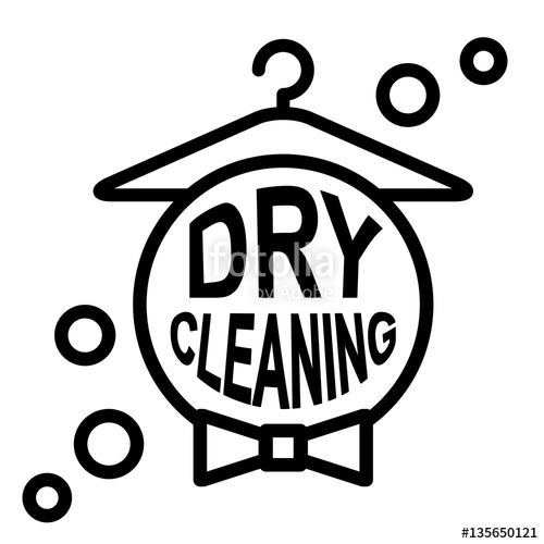 500x500 Dry Cleaning Vector Logo Isolated Stock Image And Royalty Free