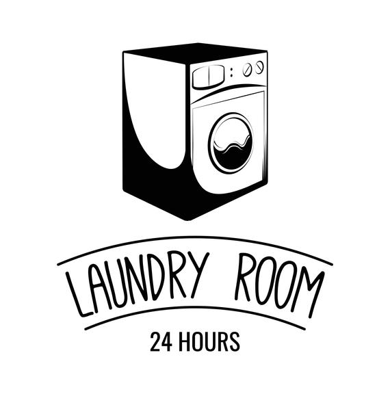 570x576 Laundry Room Logotype Washing Machine Dry Cleaning Etsy