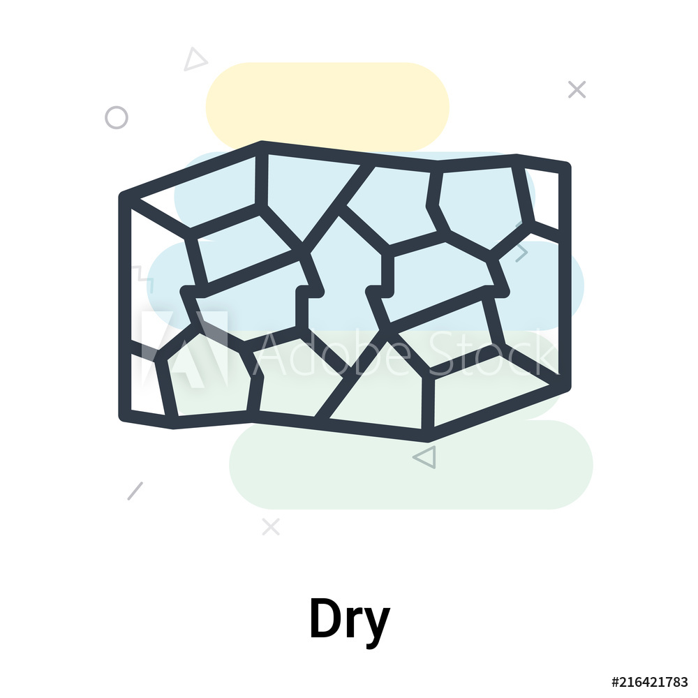 1000x1000 Photo Art Print Dry Icon Vector Sign And Symbol Isolated