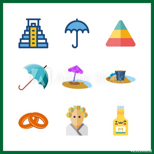 500x500 Dry Icon Vector Illustration Dry Set Sand And Bublik Icons