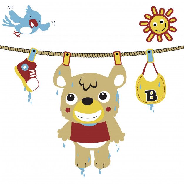 626x626 Time To Dry, Vector Cartoon Vector Premium Download