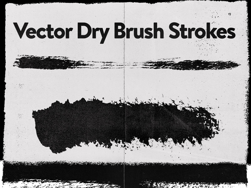 800x600 Dry Brushes Vector