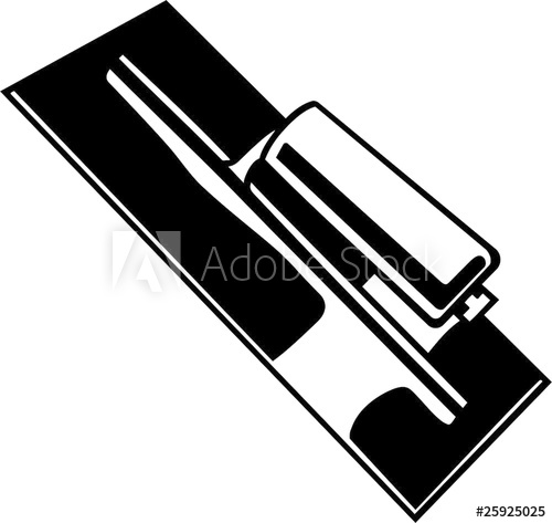 500x473 Trowel Vinyl Ready Vector Illustration