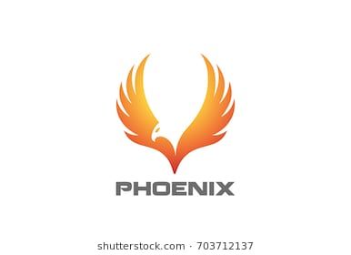 386x280 Phoenix Rising Wings Logo Design Vector Template Luxury Corporate
