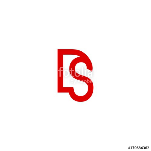 500x500 Ds D S Initial Sign Logo Vector Stock Image And Royalty Free