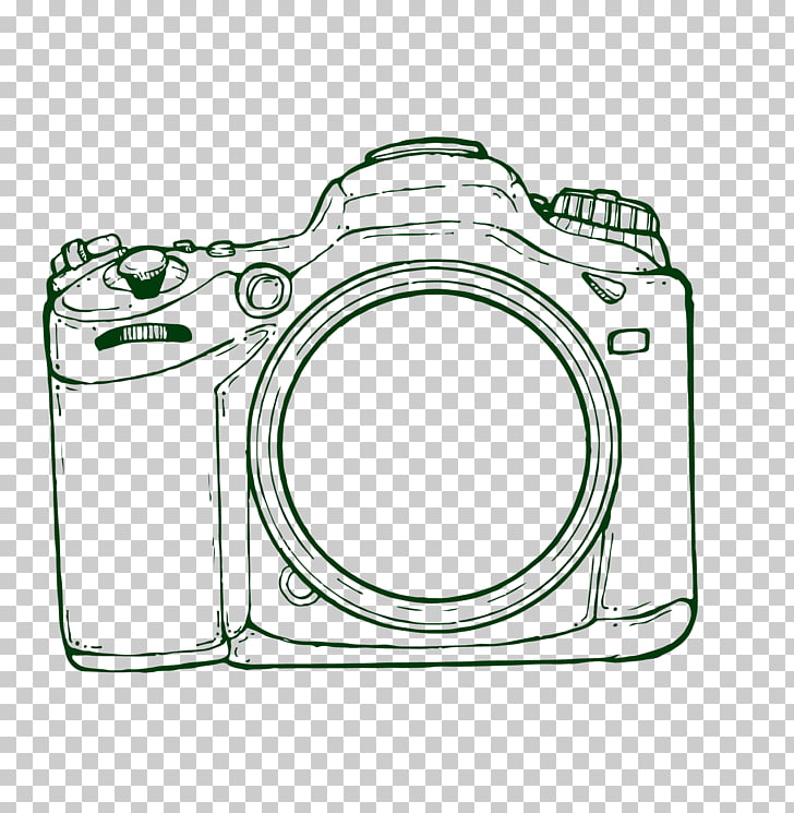 728x745 Drawing Camera, Hand Drawn Camera Dslr Camera Illustration Png