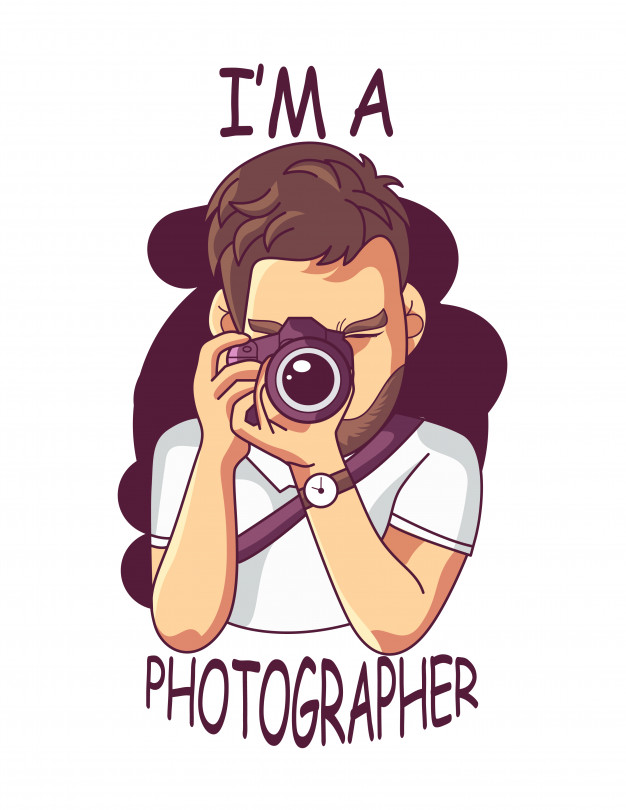 626x810 Handsome Photographer Holding A Dslr Camera Vector Vector