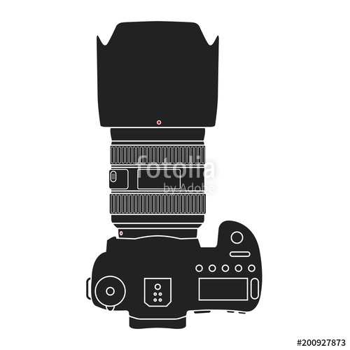 500x500 Modern Dslr Camera Vector Illustration Stock Photo And Royalty