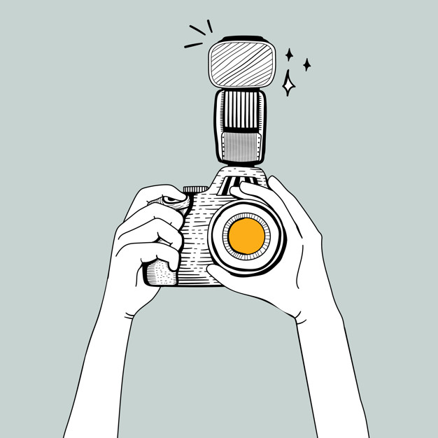 626x626 Vector Of Dslr Camera Vector Free Download