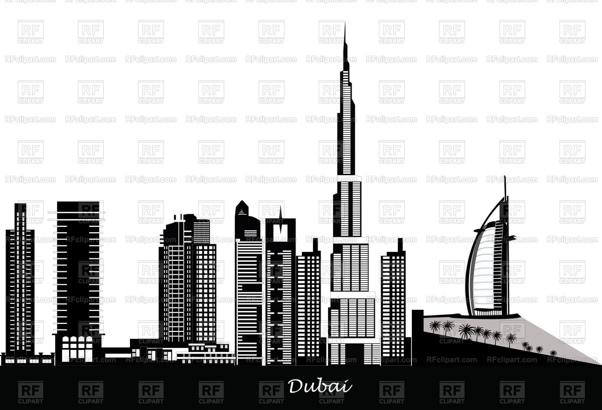 1200x819 Dubai City Skyline Vector Image Of Travel Compuinfoto