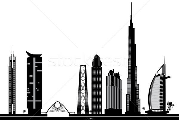 600x403 Dubai Skyline Vector Illustration Chris Willlemsen