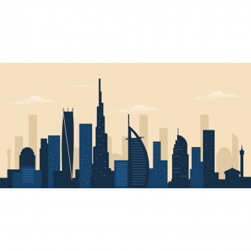 360x360 Dubai Skyline Png, Vector, And Clipart With Transparent