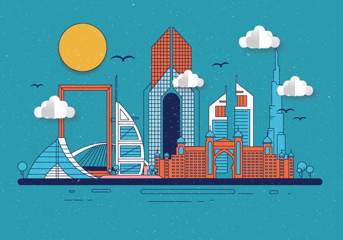 700x490 Dubai Vector
