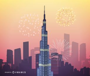 307x260 Dubai Vector Graphics To Download