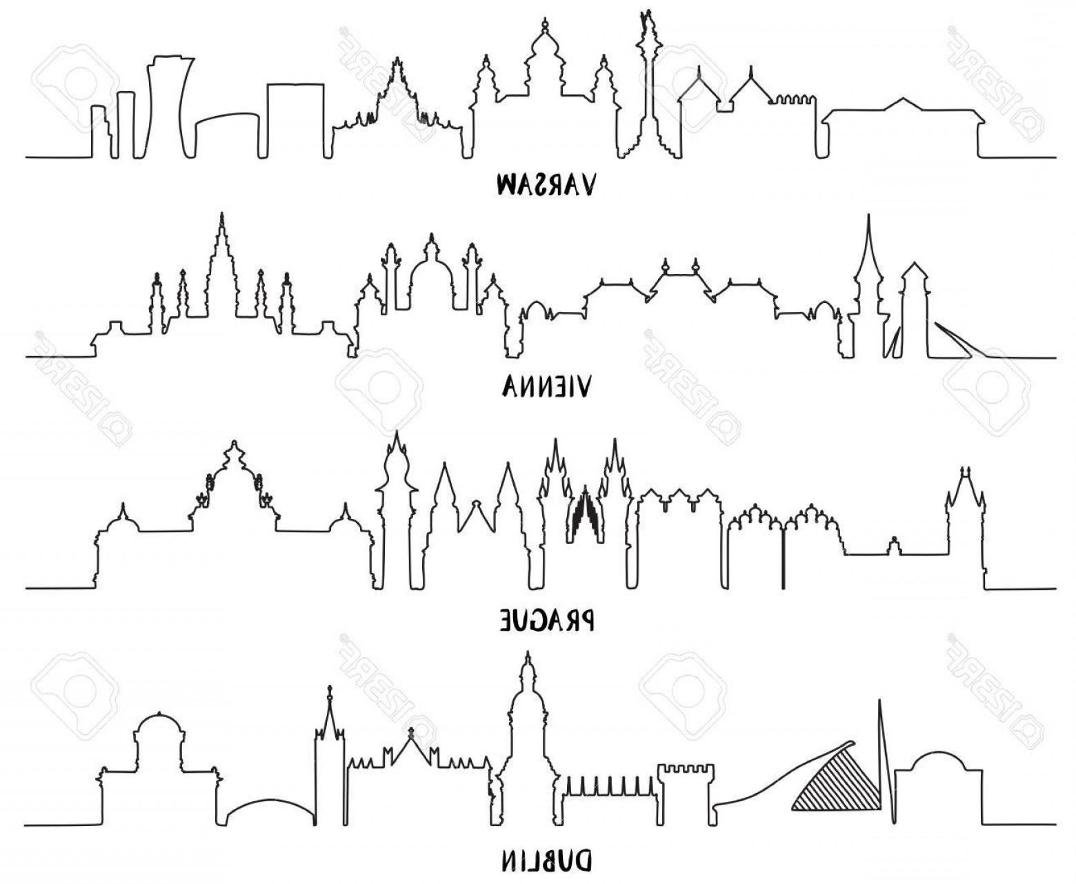 Dublin Skyline Vector