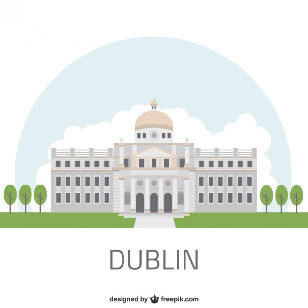 626x626 Dublin Building Vector Free Download
