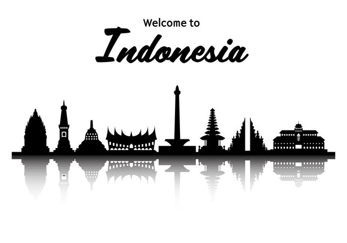 700x490 Indonesia Famous Landmark Vector