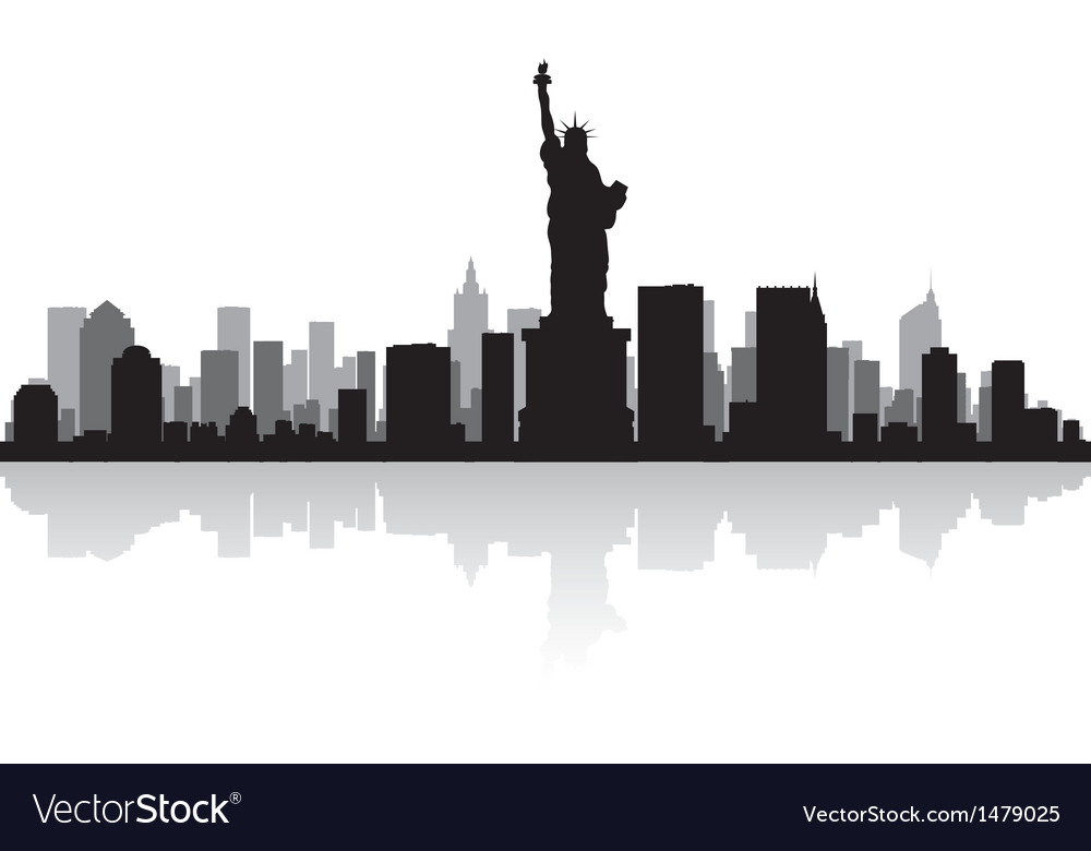 1000x780 Collection Of 'city Skyline Silhouette Vector Free' Download More