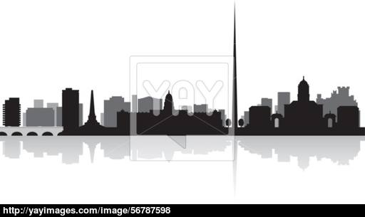 512x305 Dublin City Silhouette