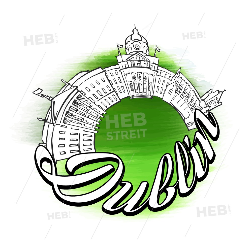 1000x1000 Dublin Panorama Logo Design Hebstreits Sketches