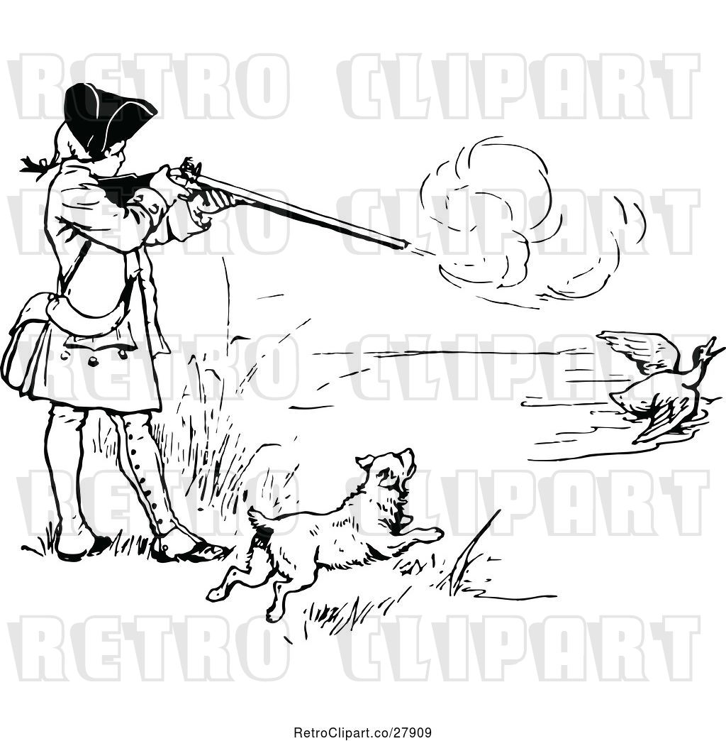 Vector Clip Art Of Retro Colonial Guy Duck Hunting 1024x1044 Vector Clip Art Of Retro Colonial Guy Duck Hunting