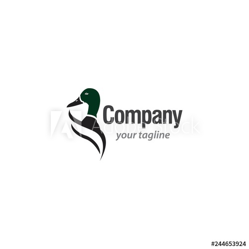 500x500 Duck Logo Vector Template