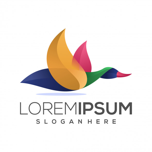 626x626 Colorful Duck Logo Vector Premium Download