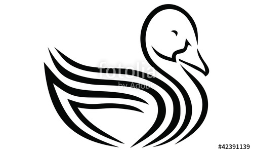 500x300 Tribal Duck Vector Tattoo Stock Image And Royalty Free Vector