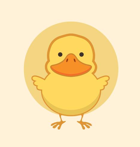 468x490 Cute Yellow Duck Vector